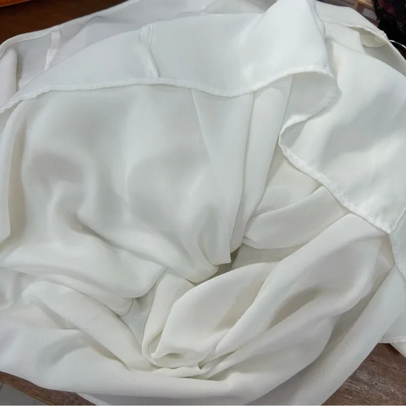 VIVIAN CHAN X REVOLVE The Dara Dress White Mini Dress with Deep V-Neck & Pockets - Picture 9 of 9